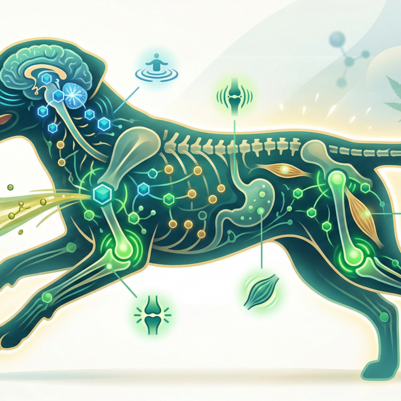 Infographic: The endocannabinoid system in dogs — how CBD works for pets