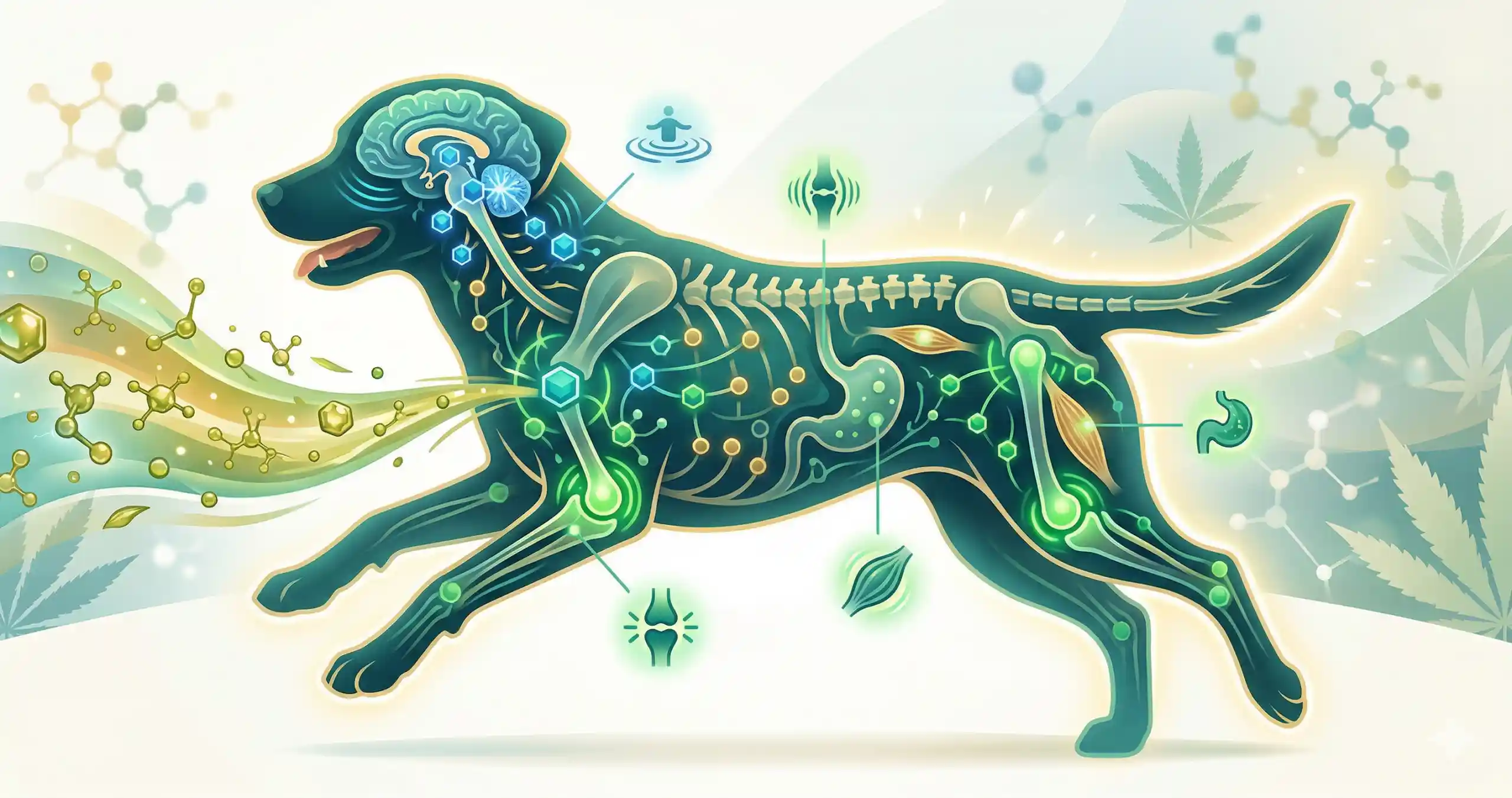 Infographic: The endocannabinoid system in dogs — how CBD works for pets